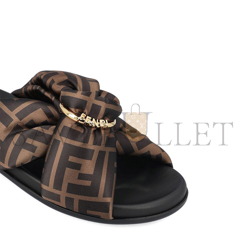 F**di monogrammed slip-on sandals 8x8645ae7s